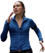 Gal Gadot The Runner 2026 Blue Jacket - Image 5